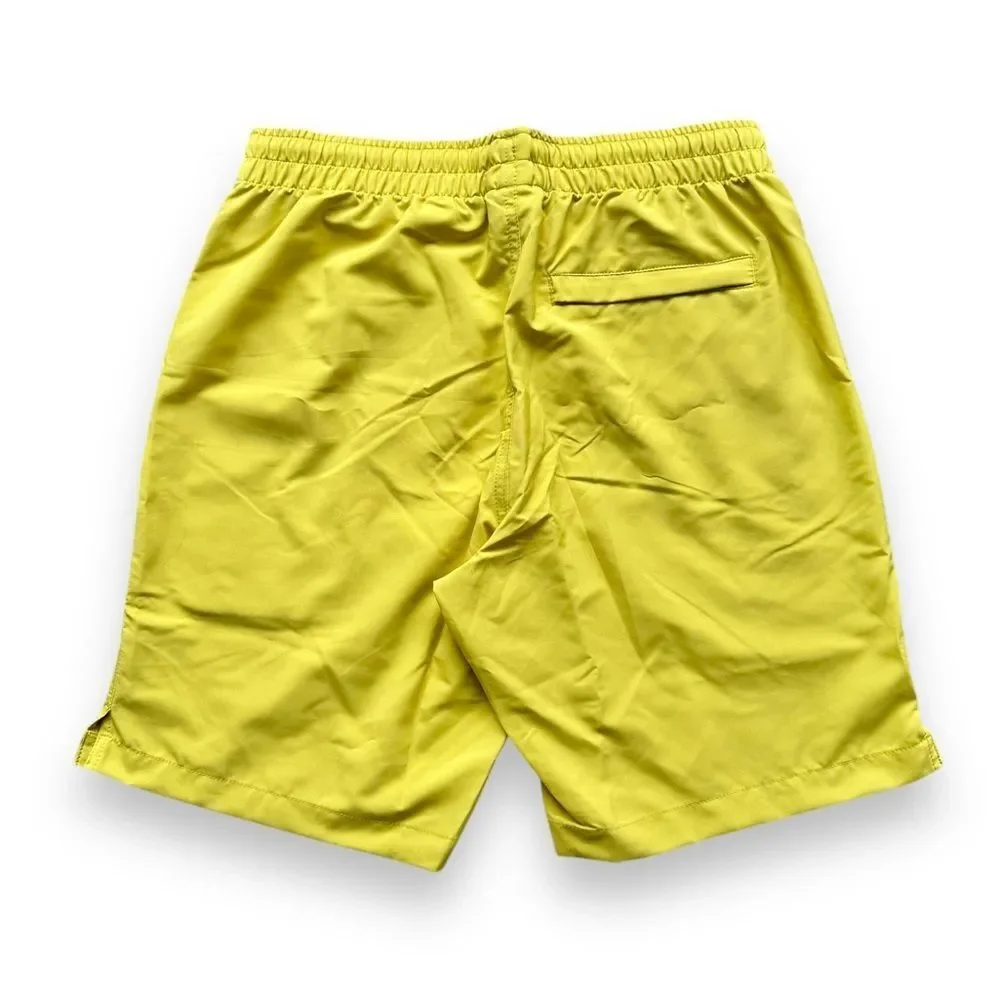 🆕Duluth Trading Co Men’s Yellow Pier Genius Unlined Swim Shorts